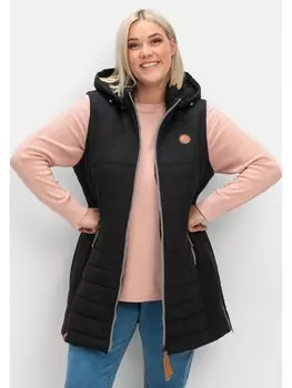 Стеганый жилет sheego, черный