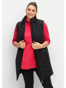 Стеганый жилет sheego, черный