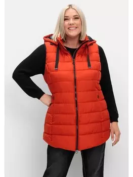 Стеганый жилет sheego, цвет rostrot