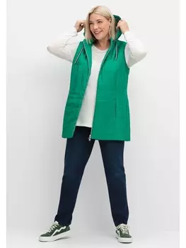 Стеганый жилет sheego Steppweste, зеленый