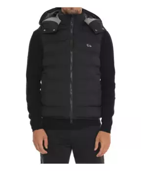 Стеганый жилет со съемным капюшоном Harmont & Blaine, черный