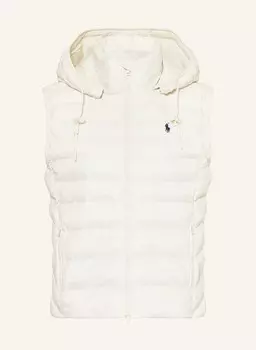 Стеганый жилет со съемным капюшоном Polo Ralph Lauren, бежевый