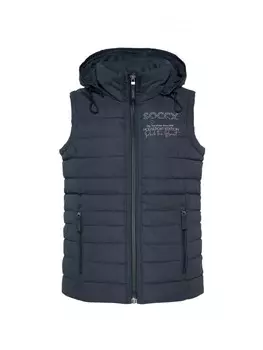 Стеганый жилет soccx, темно-синий