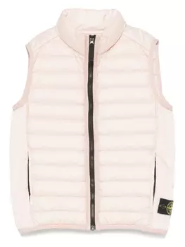 Стеганый жилет Stone Island Junior, розовый