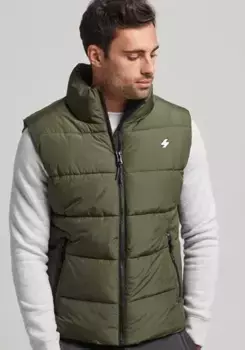 Стеганый жилет Superdry "SPORTS PUFFER GILET", цвет Dark Moos