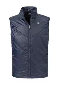 Стеганый жилет "тис" воротник-стойка ветрозащитный SchoFfel, синий