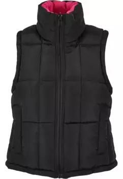 Стеганый жилет URBAN CLASSICS " Urban Classics Ladies Reversible Cropped Puffer Vest", черный