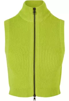 Стеганый жилет URBAN CLASSICS " Urban Classics Ladies Short Knit Vest", желтый