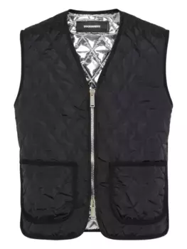Стеганый жилет Urban DSQUARED2, черный