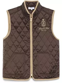 Стеганый жилет Vendome Sporty & Rich, коричневый