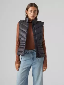 Стеганый жилет Vero Moda, черный