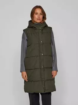 Стеганый жилет Vila Steppweste, хаки