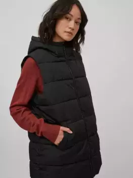 Стеганый жилет Vila "VITATE S/L PUFFER VEST - NOOS", черный