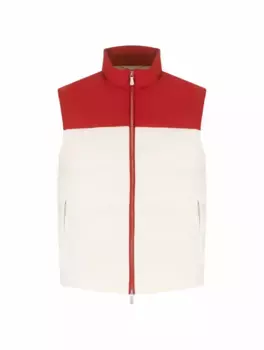 Стеганый жилет в стиле колор-блок Eleventy, мультиколор