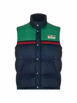 Стеганый жилет Web Gucci, мультиколор