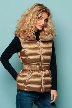 Стеганый жилет Weca с набивкой и косыми карманами Heavy Tools, коричневый