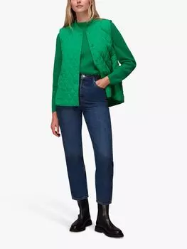 Стеганый жилет Whistles Sandra, зеленый