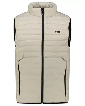 Стеганый жилет водоотталкивающий Boss, бежевый