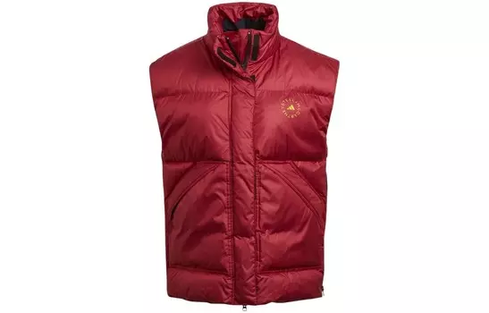Стеганый зимний жилет от Stella McCartney «Collegiate Burgundy» Adidas