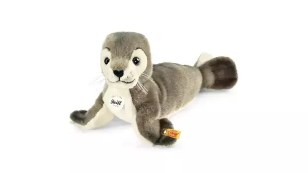 Steiff Тюлень Робби, серый/белый, 30см