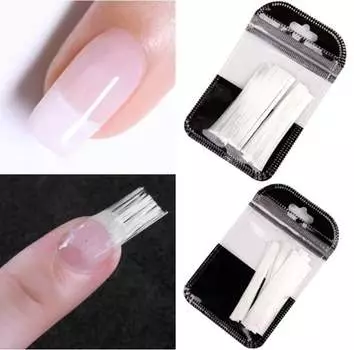 Стекловолокно, бесцветное стекловолокно для наращивания ногтей., MANYBEAUTY