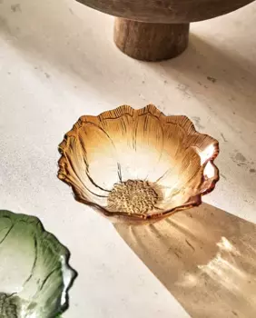 Стеклянная чаша для цветов Zara Home, желтый