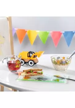 Стеклянная чашка Бамбини, лев, 280 мл Leonardo, transparent