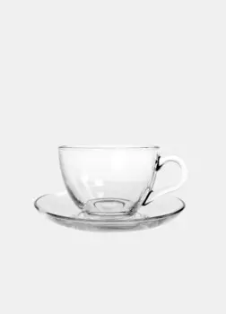 Стеклянная чашка чая Croff, прозрачный