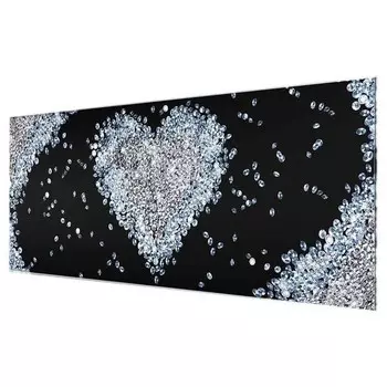 Стеклянная картина Bilderwelten Diamant Herz