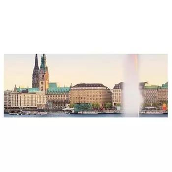 Стеклянная картина Bilderwelten Hamburger Alster
