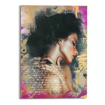 Стеклянная картина Reinders Glamour Frau Farbenfroh, разноцветный