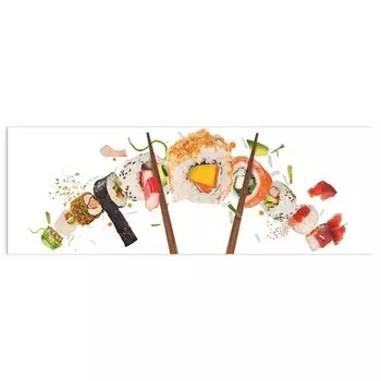 Стеклянная картина Reinders Sushi, разноцветный