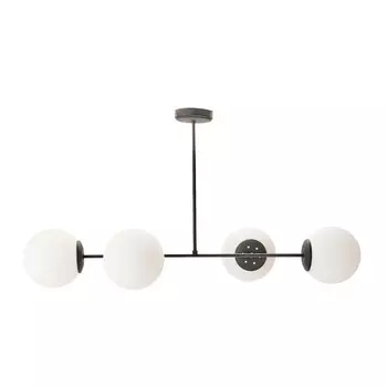 Стеклянная современная люстра Evidea Lighting, 4 предмета - черный - 85 см