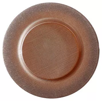 Стеклянная тарелка 4 шт Novel, светло-коричневый