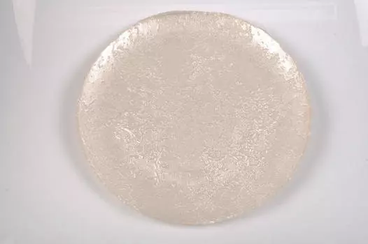 Стеклянная тарелка Novel, белый