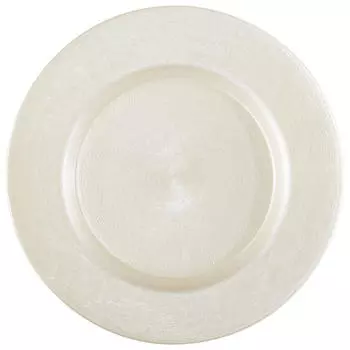 Стеклянная тарелка Novel, белый