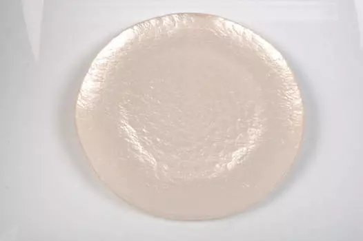 Стеклянная тарелка Novel, белый