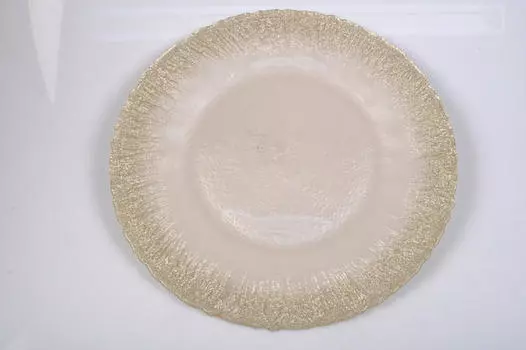 Стеклянная тарелка Novel, белый