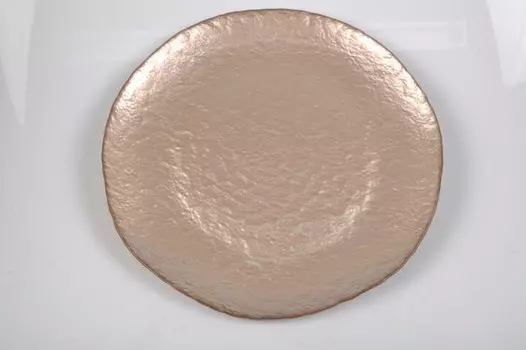 Стеклянная тарелка Novel, коричневый