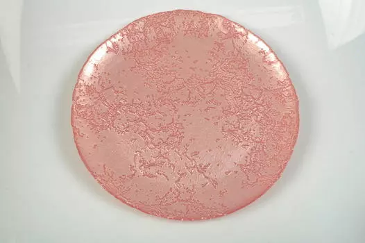 Стеклянная тарелка Novel, розовый