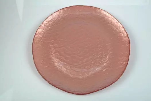 Стеклянная тарелка Novel, розовый