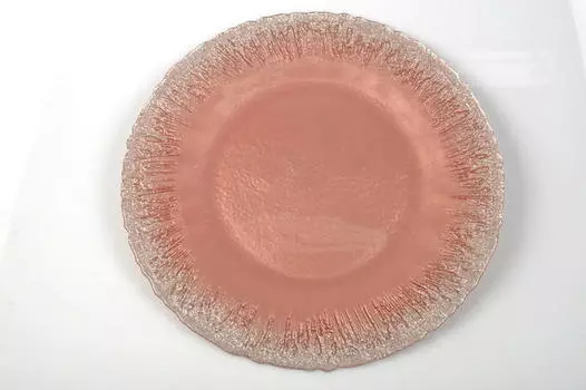 Стеклянная тарелка Novel, розовый