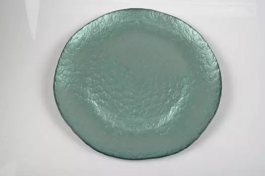 Стеклянная тарелка Novel, зеленый