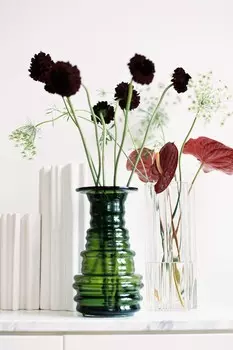 Стеклянная ваза 24 см Arket, зеленый