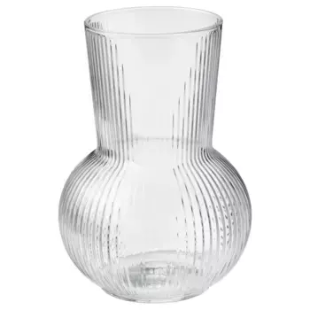 Стеклянная ваза, прозрачное стекло, 17 см, PDRAG IKEA