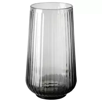 Стеклянная ваза, серая, 19 см, GRADVIS IKEA