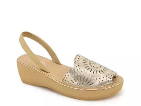Стеклянные босоножки-платформа Reaction Kenneth Cole, Gold