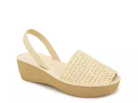 Стеклянные босоножки-платформа Reaction Kenneth Cole, Natural Raffia