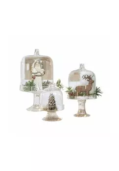 Стеклянные колокольчики Allegheny, 3 шт., прозрачные Loberon, размер: высота 24см, диаметр 13,5см.