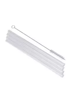 Стеклянные трубочки для питья Ciao, с кисточкой, 4 шт. в упаковке Leonardo, transparent